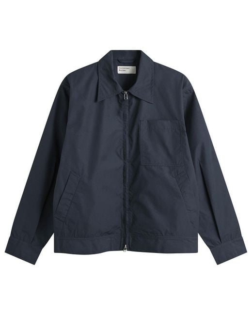Universal Works Blue Recycled Poly Tech Rose Bowl Jacket for men