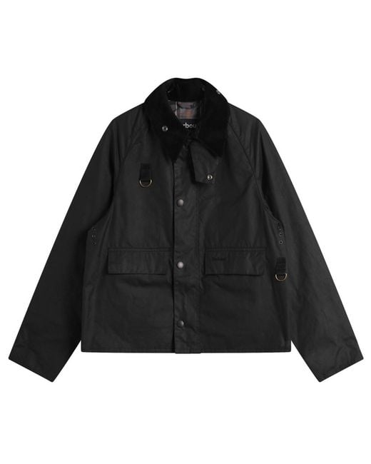 Barbour Sl Spey Wax Jacket in Black for Men | Lyst