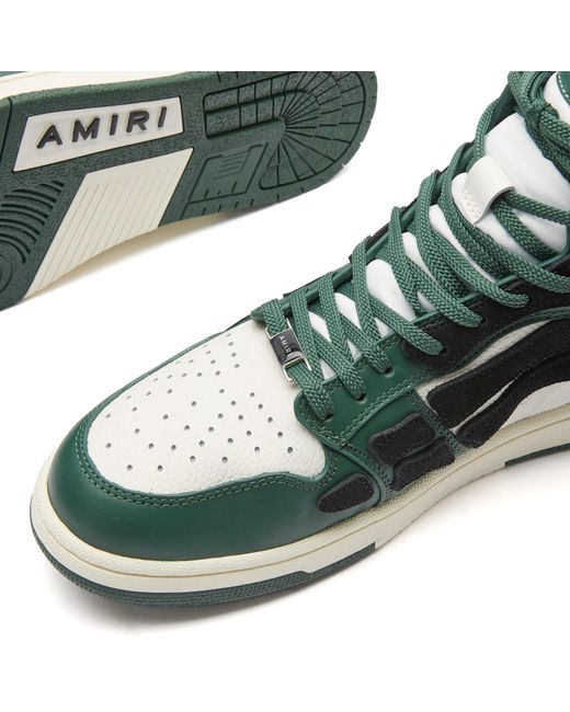 Amiri Green Skel Top High Sneakers for men