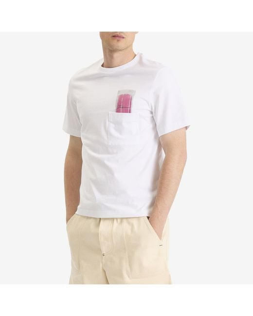 Jacquemus White T-Shirt With Logo for men