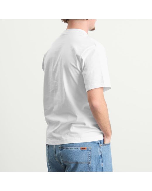 Butter Goods White Pay Up T-Shirt for men