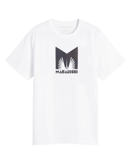 Maharishi White Kung Fulery T-Shirt for men