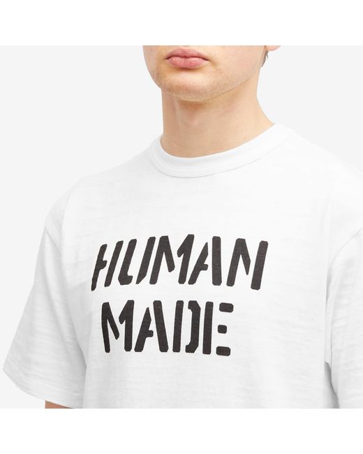 Human Made White Graphic T-Shirt #10 for men