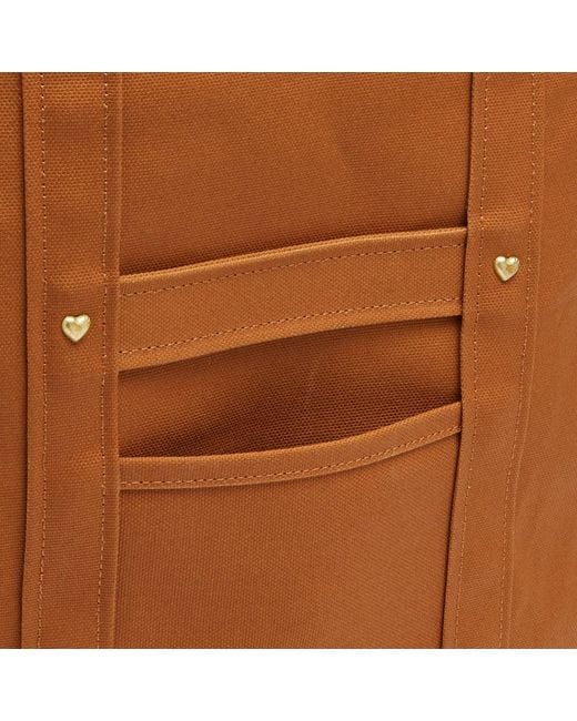 Human Made Brown Duck Canvas Tote Bag for men