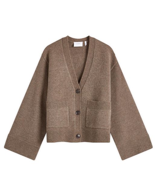 Axel Arigato Brown Memory Relaxed Cardigan