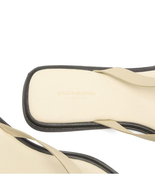 Vagabond Natural Izzy Leather Flip Flops