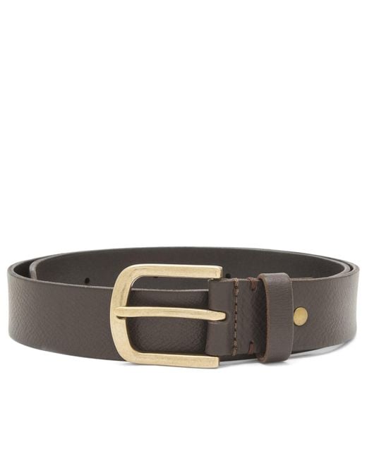 Corridor NYC Brown Leather Belt for men