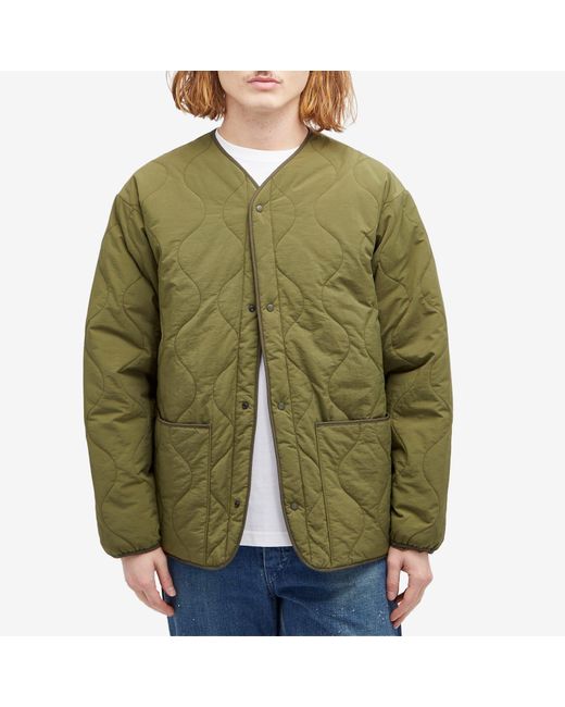 Beams Plus Green Mil Liner Down Jacket for men