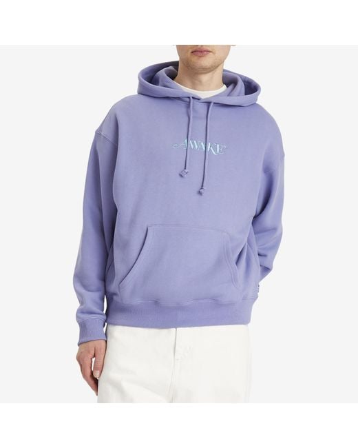 AWAKE NY Classic Logo Hoodie in Blue for Men | Lyst