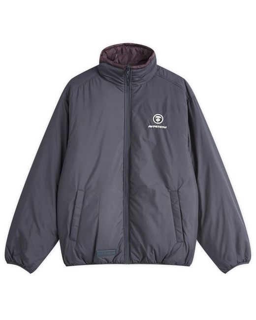 Aape By A Bathing Ape Blue Aape Now Reversible Camo Padded Jacket for men