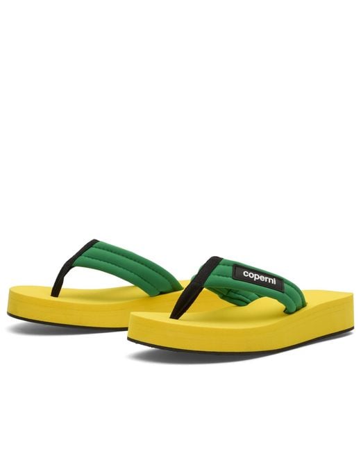 Coperni Green Foam Flip Flops