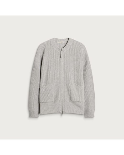 FRIZMWORKS Gray Wool Deck Zip Cardigan for men