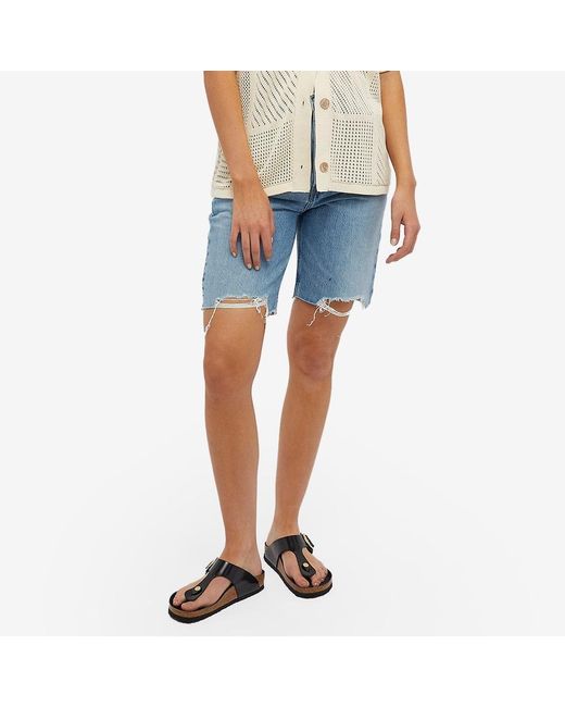 FRAME Cotton High Rise Bermuda Short in 