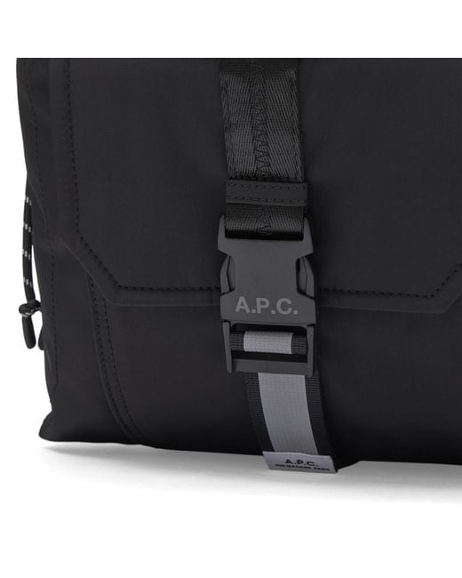 A.P.C. Black Sac A Dos Trek 2.0 Back Pack for men
