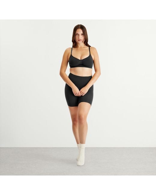 Skims Gray Seamless Sculpt Mid Thigh Short