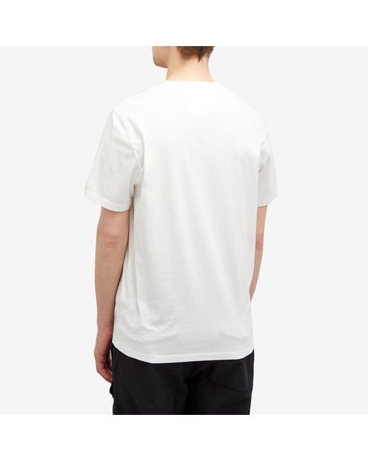 C P Company White Sailor Logo T-Shirt for men
