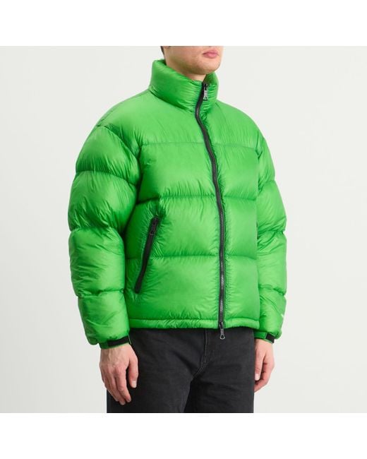 MKI Miyuki-Zoku Green Translucent Funnel Neck Bubble Jacket Presented By End for men