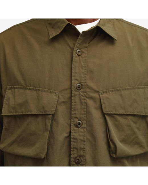 FRIZMWORKS Green Cp Fatigue Shirt Jacket for men