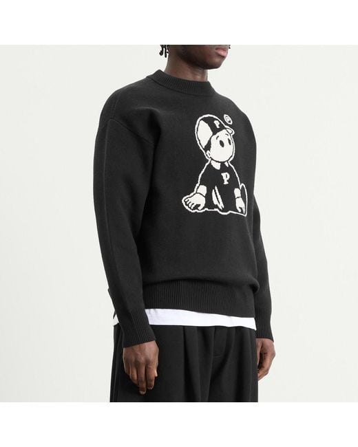 Pawa Speed Sports Black Og Boy Knit Sweater for men