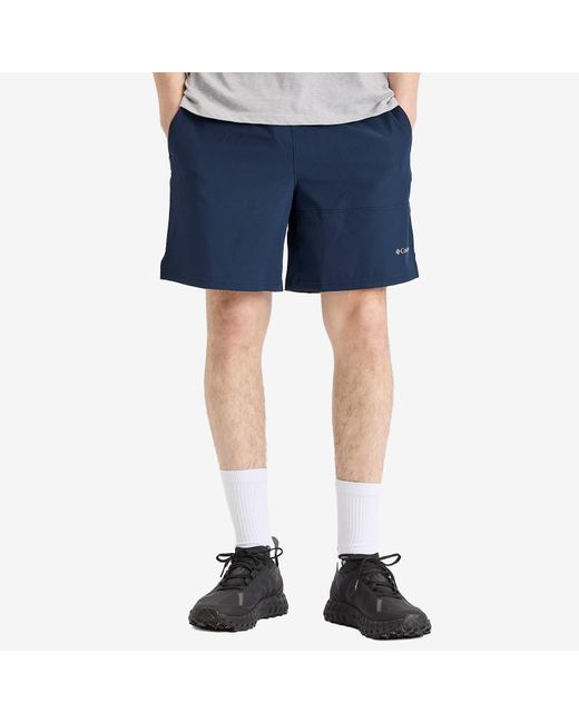 Columbia Blue Hike Color Block Shorts for men
