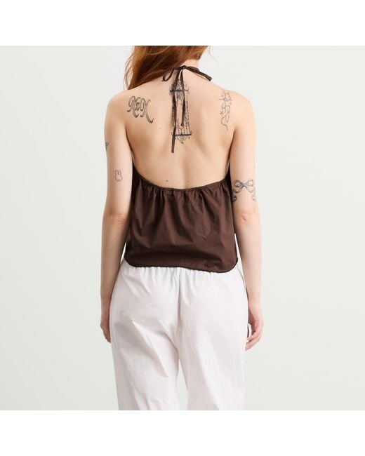 Deiji Studios Brown Napkin Top