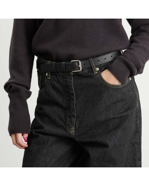 Studio Nicholson Gray Denim Curved Leg Pant