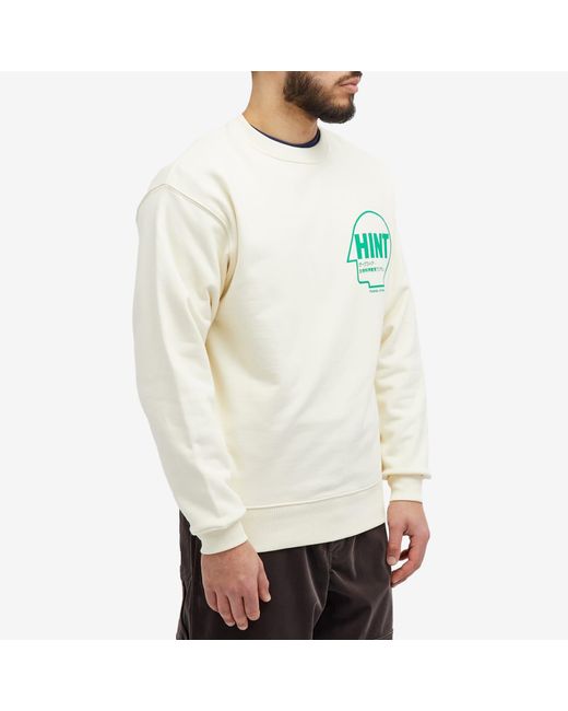 Garbstore White Hint Sweatshirt for men