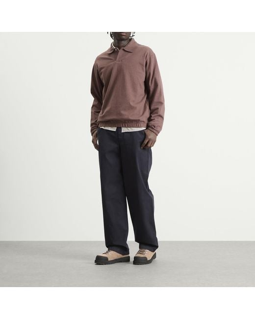 Norse Projects Blue Kvitfjell Relaxed Cotton Twill Pants for men