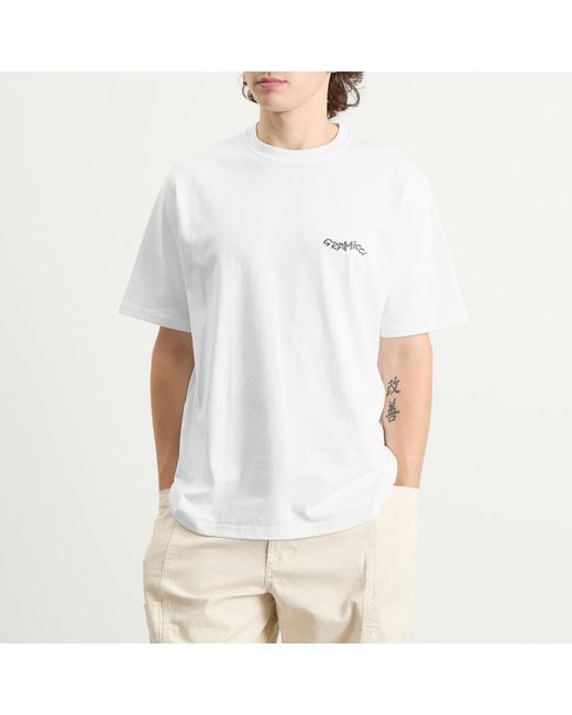 Gramicci White Gecko T-Shirt for men