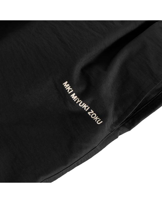 MKI Miyuki-Zoku Black Presented By End. Botanical Print Wide Leg Shorts for men
