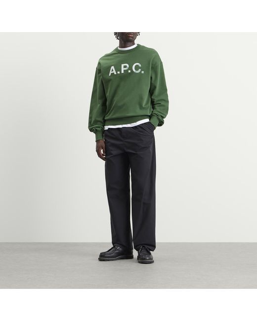 A.P.C. Green Vintage Sweatshirt for men