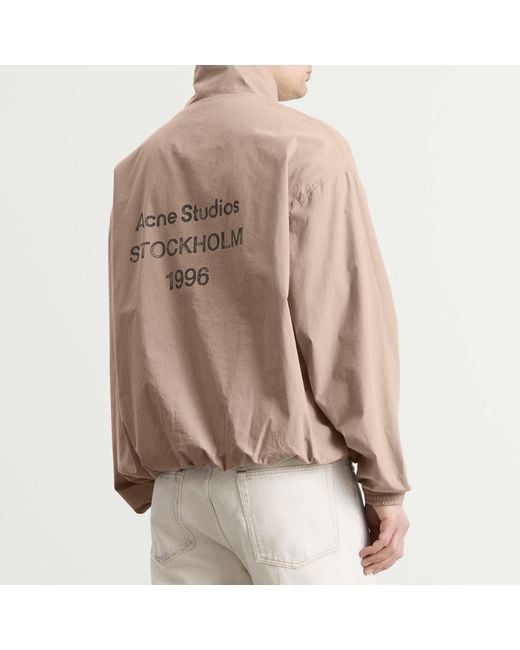 Acne Brown Olando Soft Cotton Poplin Jacket for men