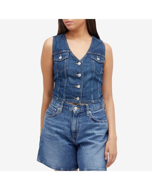 Levi's Blue Denim Waistcoat
