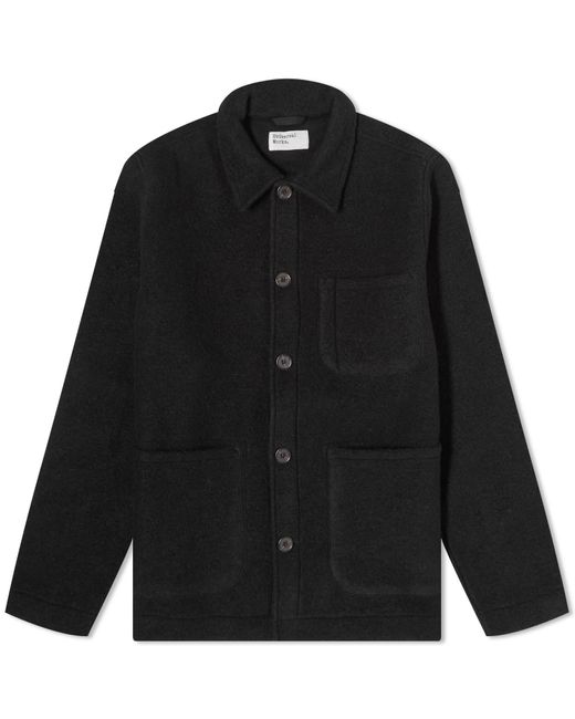 Universal Works Black Wool Fleece Field Jacket for men