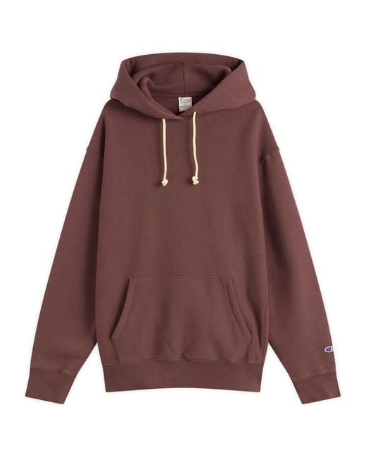 Champion Purple Reverse Weave Relaxed Hoodie for men