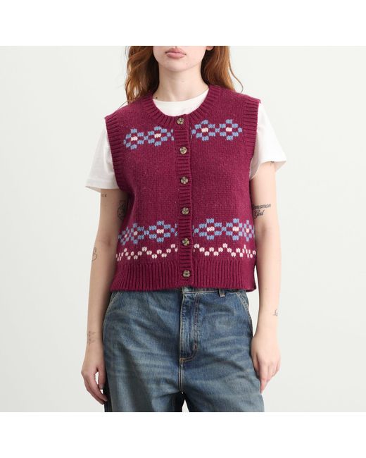 Damson Madder Red Sofie Vest