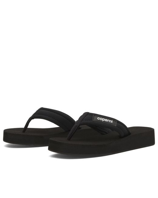 Coperni Black Foam Flip Flops