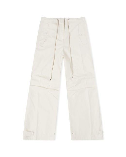 Moncler White Cargo Pants