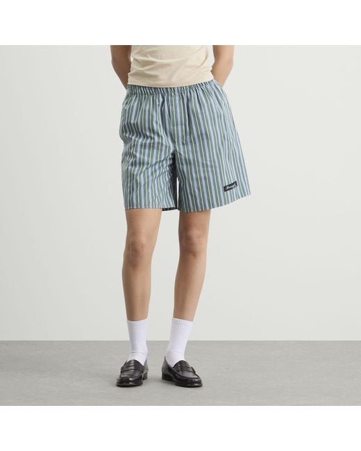 HOMMEGIRLS Blue Long Boxer Shorts