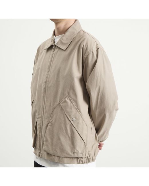 Snow Peak Natural Light Dobby Cloth Harrington Jacket for men