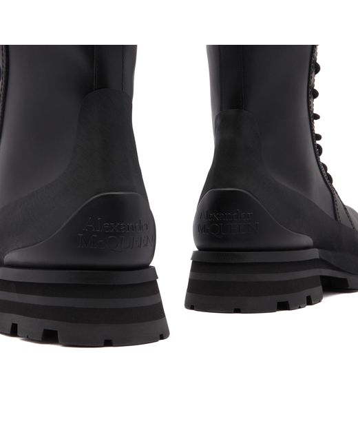 Alexander McQueen Black Stack Boot for men