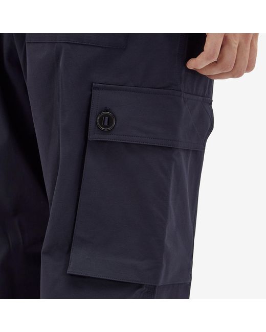 Paul Smith Blue Elastic Waist Cargo Pants for men
