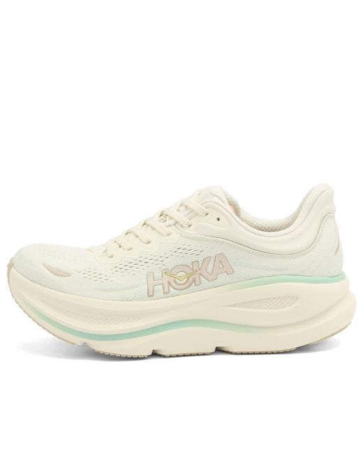 Hoka One One White W Bondi 9 Sneaker