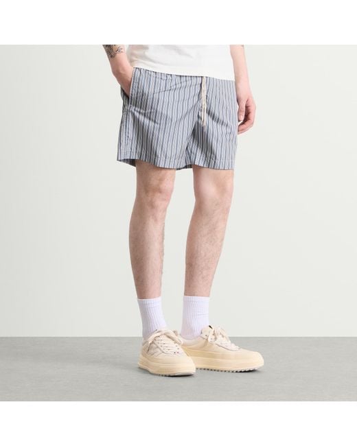 Moncler Blue Stripe Swimshorts for men