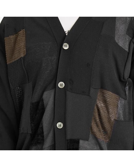 Junya Watanabe Black Multi Patch Cardigan for men