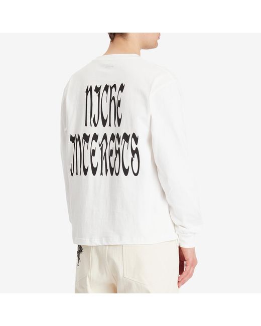 Heresy White Niche Longsleeve T-Shirt for men