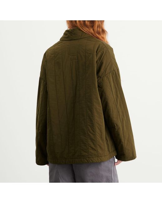 Girls Of Dust Green Edo Quilted Jacket