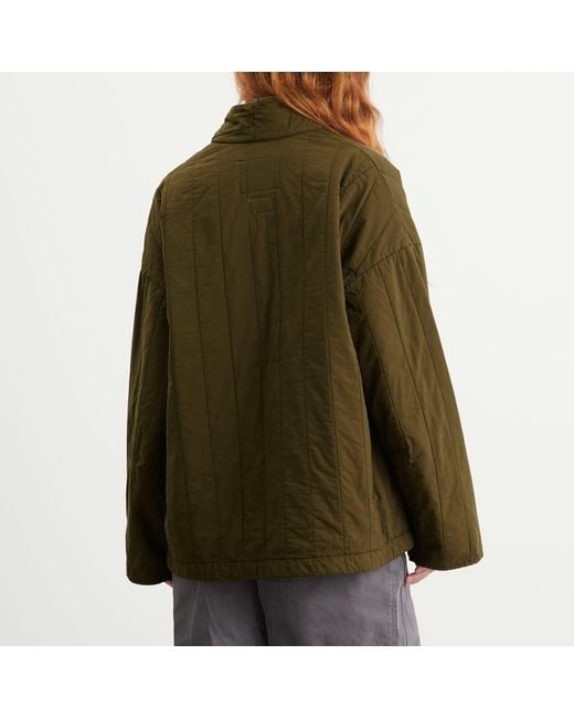 Girls Of Dust Green Edo Quilted Jacket