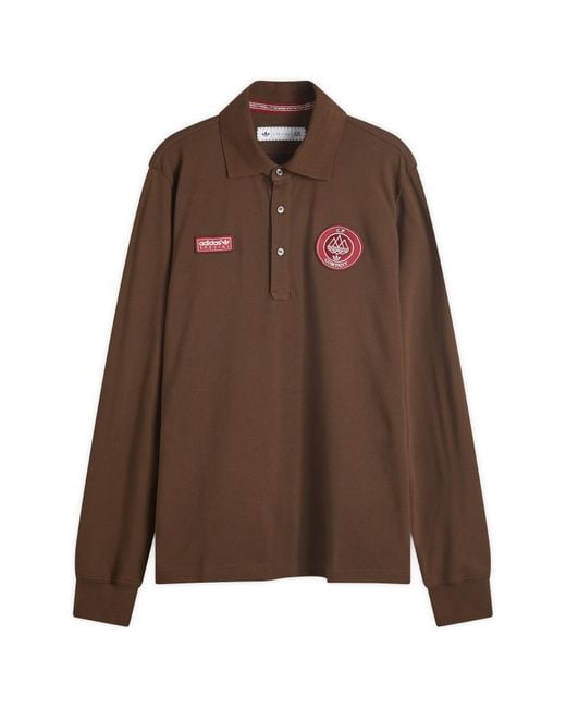 Adidas Brown X C.P. Company Spzl Polo Top for men