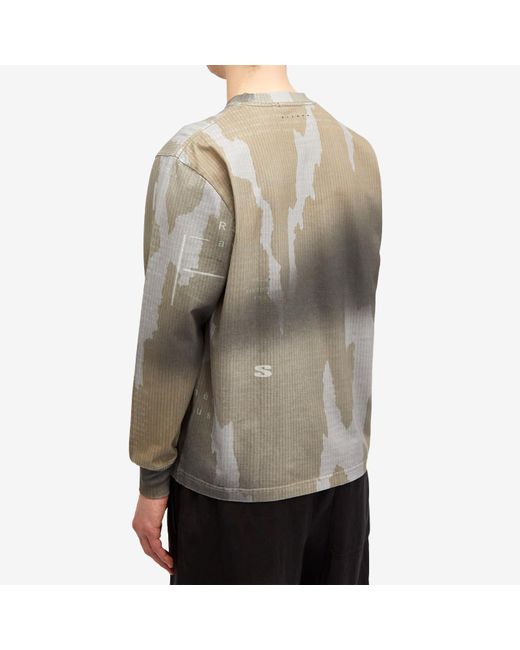 Stampd Brown Long Sleeve Sublimated T-Shirt for men